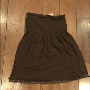 Junior’s cotton strapless top